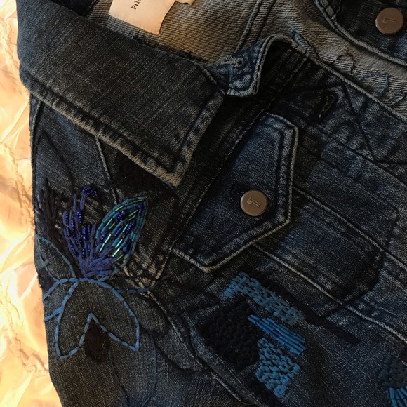 Anthropologie Pilco Sequined Denim Jacket - Picture 4 of 7